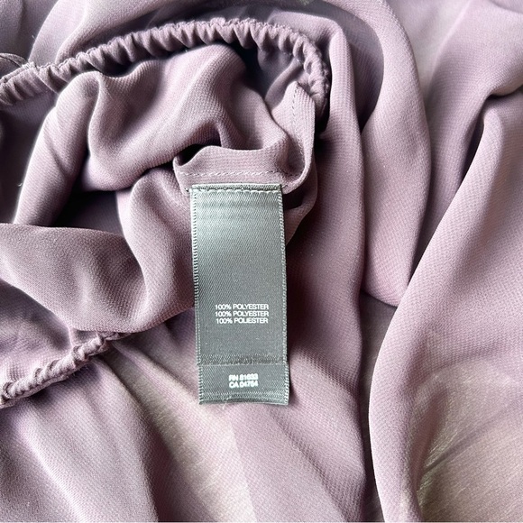 Kenneth Cole Lightweight Chiffon  High Low Hem Sleeveless Blouse in Purple - Picture 7 of 12